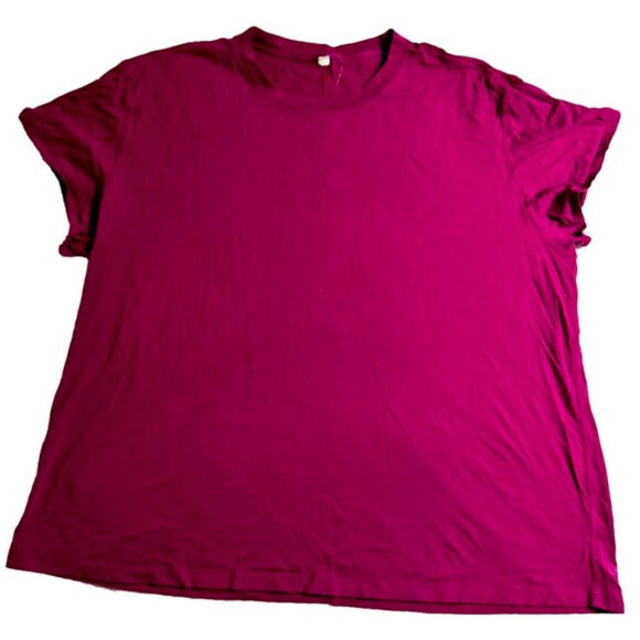 lululemon athletica Tops - Lululemon Athletica Lulu All Yours Pink Tee T-Shirt Plus Size Dot 20 Activewear